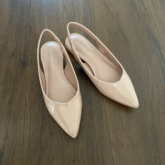 Madded Girl Tan Flats - Picture 1 of 3